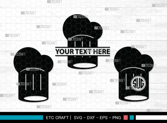 Download Chef Hat Monogram  | Chef Svg | Cook SVG - Chef svg Collection
