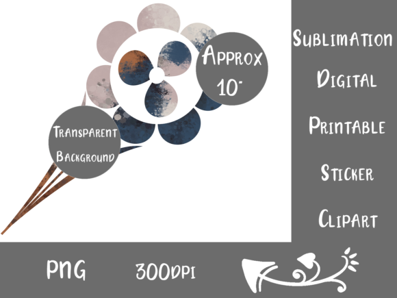 Download Autumn Painterly Sublimation Flower - Premium Bundle